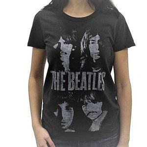 The Beatles Fab Four Junk Food rock Girls Tee T-Shirt M made in USA NWT